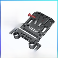 SmallRig V Mount Battery Plate V-Lock Mount Battery Plate with Dual 15mm Rod Clamp for Camera Power Supply Battery Plates -3016