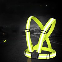 AliExpress NONE Garter Reflective Vest Night Running Riding Clothing Suspender Adjustable Safety Vest Elastic Band For Adults And Children