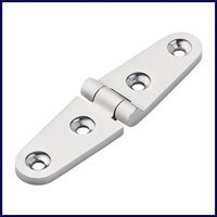 1Pcs Marine 316 Stainless Steel 103x27mm Heavy Duty Cast Boat Door Strap Hinge 6 Holes Mirror Polish