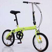 AliExpress NONE Folding Bicycle Men's And Women's Outdoor Lightweight Shock Absorption Mini Adult 16 Inch Adult Children's Student Bike New