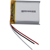 3.7v 850mah 3.14Wh NTC 3-Wires Thermistor Li Lithium Battery 803035 Li-ion Repair GPS Bluetooth Speaker Headphones Headset Mp4