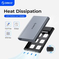 ORICO 2.5" Type-C External HDD Case 5Gbps Hard Drive Enclosure Aluminum Alloy & ABS Heat Dissipation Design for Macbook Style