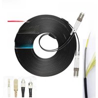 1-300m 2 core OM3 TPU Armored fiber patch cord SC LC FC ST 3mm Multimode 100M 200M 120M50M 2 fibers optical fibre jumper outdoor