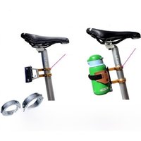 AliExpress NONE 1pair Folding bicycle carrier block adapter for brompton seatpost adapter water bottle compatible31.8/33.9/34.9mm