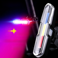 AliExpress NONE 3 Color Bicycle Rear Light Rechargeable Cycling Tail Lamp Waterproof MTB Bike Warning Taillights for Running Riding Cycling