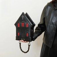 New Creative Three-dimensional House Shaped Side Bag for Ladies Punk Style Personalized Women's Shoulder Bags HOT Pop Style