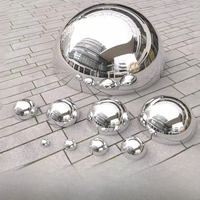 Metal hemisphe Diameter 1.9cm-60cm 304# 1.0mm Stainless steel hemisphere mirror hollow decorated hemispherical steel pipe head