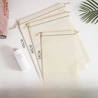20 pcs Non-woven Fabric Drawstring Cloth Bag Customizable LOGO Shopping Bag For Clothes Shoes Reusable Packaging Storage Bag