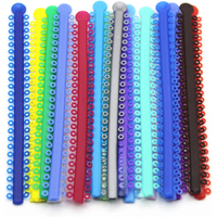 1000 Ties=20 Sticks Dental Orthodontic Elastic Ligature Ties Colorful Bands for Brackets Braces Orthodontics Treatment