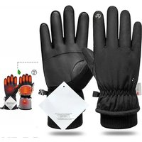 AliExpress Men Winter Waterproof Cycling Gloves Outdoor Sports Running Motorcycle Ski Touch Screen Fleece Gloves Non-slip Warm Full Fingers