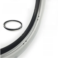 AliExpress Litepro 349 Bicycle Double Layer Rims 16 Inch 1 - 3/8 For Brompton Folding Bike Aluminum Alloy CNC Rim Black Silver 16 20 24 28 36 Hole