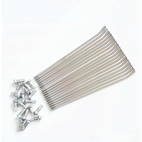 AliExpress NONE 18pcs/lot Motorcycle spoke diameter 4.0mm 170/175/180/190/195/200/205/210/225/238mm bicycle spoke off-road motorcycle spoke