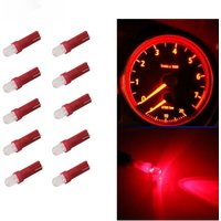 10pcs Car Light Bulb Universal Durable Instrument Light T5 1smd Cob Led Instrument Light Car Interior Accessory Indicator Bulb