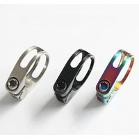 AliExpress NONE Bicycle seat clamp titanium 31.8/34.9mm ultra-light lock on seatpost clip