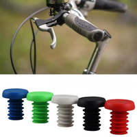AliExpress 1 Pair Plastic Bar End Caps Anti-Vibration Bright Color Solid Wear-Resistant Bar End Plugs Handlebar Caps for Mountain Bikes