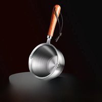 300ML Small Milk Pots Stainless Steel Hot Oil Skillet Household Oil Heater Sauce Pans Kitchen Spice Tool