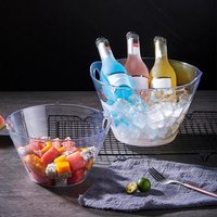 Filles à salade en acrylique pour fruits et glace, refroidisseur de vin E27, champagne, baril de glace