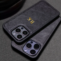 Leather Personalized Customized Initials Name Case For iPhone 16 15 14 13 12 11Pro Max Cover Luxury DIY Engraved 15 16 Pro Max