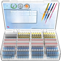 250/100Pcs Solder Seal Wire Connectors - Heat Shrink Solder Butt Connectors - Solder Connector Kit - Automotive Marine Insulated