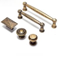 VARMSTUGA Antique Brass Furniture Handle Knobs Kitchen Cabinet Handles Drawer Pulls Zine Alloy Cupboard Wardrobe Door Handle