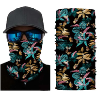 AliExpress Fashion Leaf Beautiful Leopard Fruit Flowers Print Headdress Face Mask Women Cycling Bandana Tube Headband Balaclava Head Scarf