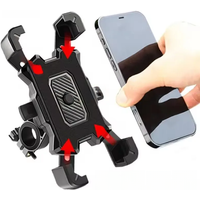 AliExpress NONE 360° Rotation Bike Phone Holder Motorcycle Phone Mount Bicycle Handlebar Cell Phone Clamp Compatible For 4.5-7 Inch Phones