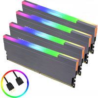 COOLMOON RAM Heatsink Radiator 5V 3PIN ARGB Cooler Addressable Cooling Vest Heat Sink Cooler for DDR3 DDR4 Desktop PC Ram Memory