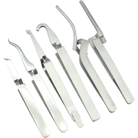 Dental Orthodontic Posterior Brackets Buccal Tube Lingual Buttons Bonding Tweezer Holder Placer Articulating Paper Tweezers