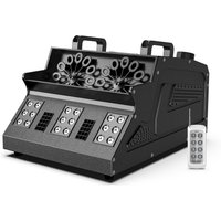 LeLeght 1500W Smoke Bubble Machine 3in1 RGB 18 LEDs Bubble Fog Machine DMX512 Remote Stage Effect Light For DJ Party Wedding image 3
