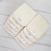 10pcs Alvababy 5 layers Bamboo Insert Organic Anti-bacterial Reusable Baby Cloth Diaper Insert