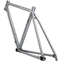 AliExpress Titanium Alloy Road Gravel Bike Frame 700C Road bike 142*12 Thru Axle, Disc Brake, Flat Amount, Custom Color and Logo