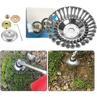 New Upgrade 6 Inch Steel Wire Wheel Brush Disc Weed Brush Cutter Head Garden Lawn Mower Universal Grass Trimmer Head Cutter Tool