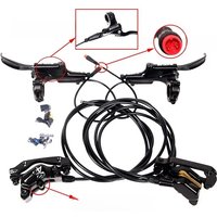 AliExpress BUCKLOS E-Bike 4-Piston Ebrake Hydraulic Disc Brake Set Front&Rear Electric Scooter Bicycle Brakes Power Off 1150/1950mm Brakes