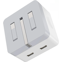 35W Dual USB C Port Fast Charger Foldable Type C Fast Wall Charger UK US Plug For iPhone 17 16 15 Pro Max 13 iPad Power Adapter