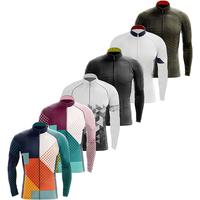 AliExpress CWFSTRAVAYBM New Cycling Jersey Set Men Long Sleeves Bike Jersey Suit 19D Gel Pad Pants Autumn MTB Cycling Clothing
