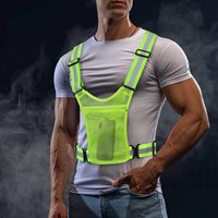 AliExpress NONE High Visibility Adjustable Reflective Safety Vest for Outdoor Sports Cycling Running Hiking Reflective Vest High Visibility Vest