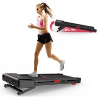 Walking Pad Treadmill for Home 9%Incline Under Desk Treadmill 3.0HP Quiet Motor Walking Running Machine with LCD Displa