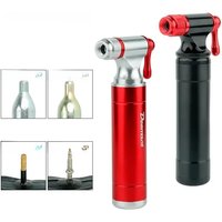 AliExpress DEEMOUNT Bicycle Portable Air Pump Co2 Tire Inflator Aluminum Mini Pump Fits 8/12/16G Co2 Cartridge MTB Bike Accessories