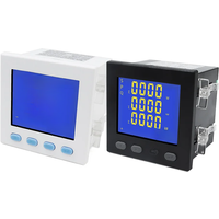 LCD Three Phase Panel Meter V A Hz Cos kWh Electricity Meter Multi Function Watt Hour 5A Ampere Volt Power Factor Meter