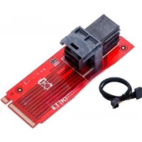 IOCREST M.2 pcie 4.0 Gen4 x4 to SFF-8643 Adapter Card for NVMe memory e.g. U.2 SSD the speed can arrive more than 7000MB/s