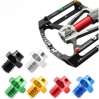 AliExpress MUQZI 10pcs MTB Pedal Bolts M4 Pedal Screws Stainless steel Aluminum Alloy Titanium alloy Anti-skid Pedal Pin Bike Parts