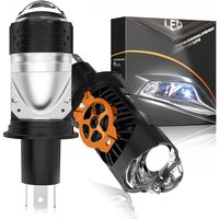 H4 LED Mini Projector Lens LED Headlight Bulb 600000LM 800W CANBUS Turbo LHD RHD High Low Beam Auto Fog Lamp 12V 24V Plug&Play