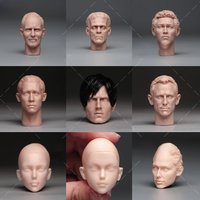 1/6 Scale Unpainted Dante Julie Head Sculpt Carving Model For 12'' Male Female Soldier Action Figure Body Dolls