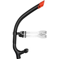 Swimming Training Snorkel Center-Mount Silicone Mouthpiece One-Way Purge Valve for Lap Swimming Training Adult Youth Kid