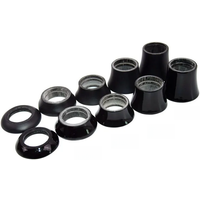 AliExpress No Logo Black Paint Carbon Fibre Headset Washer Taper Spacer Mountain Road Bike Headset Stem Cover Spacers 28.6mm