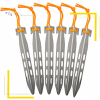TiTo Titanium Tent Stakes Lightweight Snowfield Heavy Duty V Shape Metal Not Rust Tent Nails Pegs for Outdoor Camping Hiking