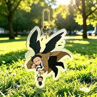 Supernatural Destiel Winchester Acrylic Keychain Dean Castiel Sam Funny Anime Pendant Keyring for Fans