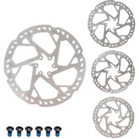 AliExpress NONE MTB E-Bike 2.3mm Disc Brake Rotor Thicken 140mm160mm 180mm 203mm 220mm H23 Super Rigidity 6 Bolt Stainless Steel Bike VS HS2 2mm