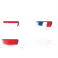 AliExpress HUAZHOU Custom flag name bicycle decals Bike frame stickers cycling accessories Road mtb helmet decoration Bike stickers