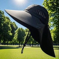 AliExpress NONE 1/2/4PCS Summer Waterproof Fisherman HatOutdoor Hiking Fishing Sun Protection Hat Cycling Big Eave Neck Protection Sun Hat